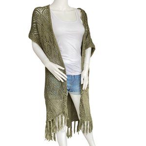 Crochet Cardigan- Olive